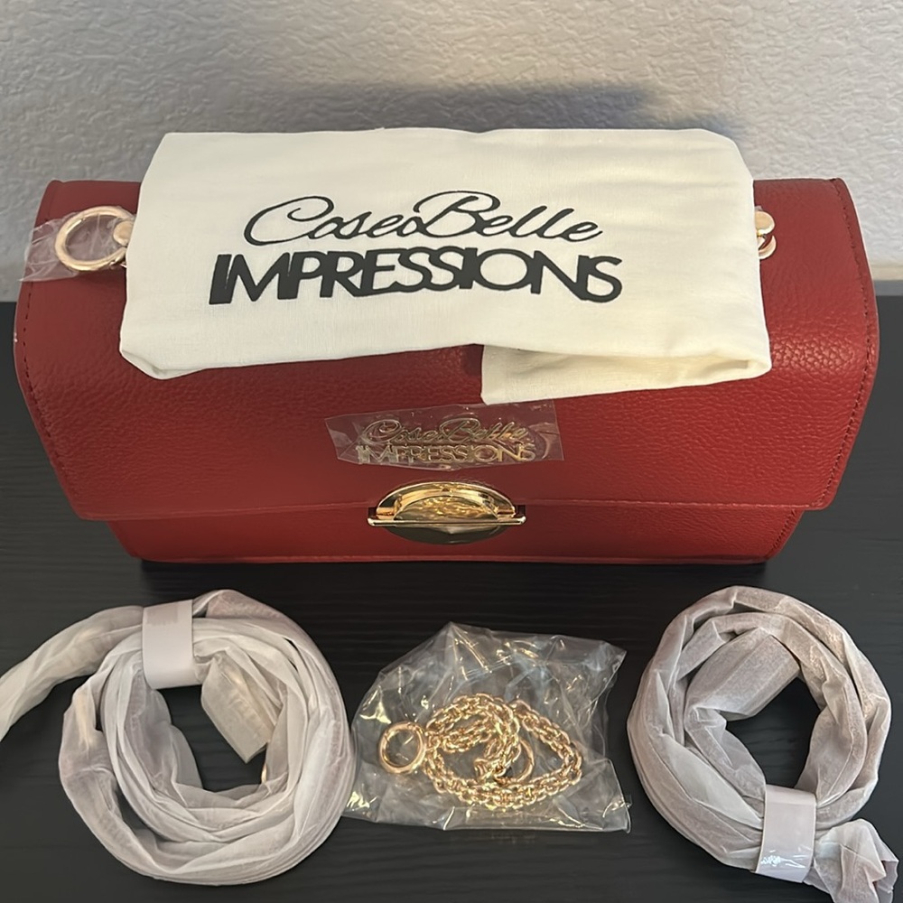 Cose Belle Impressions Red Crossbody Bag